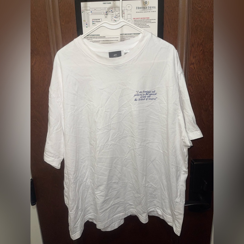 H&M Unisex Vincent Van Gogh Wheat Field with Cypresses Tee XXL